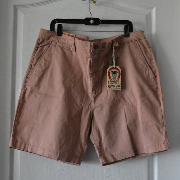 Devil Dog Men's Chino Short sz 40/Dusty Mauve - Picture 1 of 10